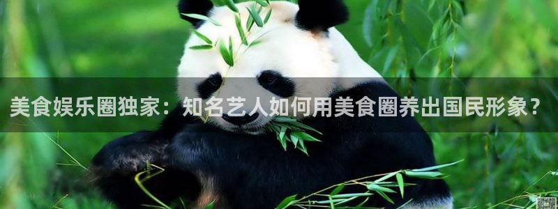 杏悦登录注册：美食娱乐圈独家：知名艺人如何用美食圈养出国民形象？